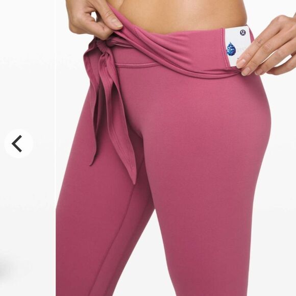 Lululemon align high rise waist wrap pant leggings 28” moss rose 4 nulu - Picture 2 of 8